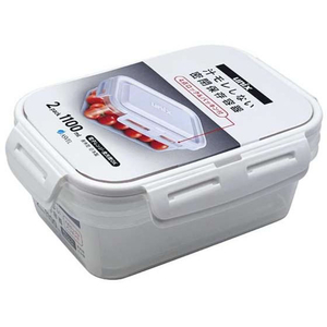 アスベル 保存容器 パッキン付 タイトロック 長角 LL 1100mL 2個 FCF403N-イメージ1