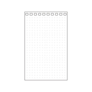 リヒトラブ オープンリング・ツイストノートリーフ ドット方眼罫 メモL FC386PA-N1766SD-イメージ2