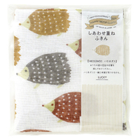 藤栄 ハッピーモチーフ しあわせ重ねふきん ハリネズミ KF004ｶﾔﾌｷﾝﾊﾘﾈｽﾞﾐ