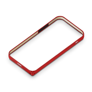 PGA iPhone 12/12 Pro用アルミニウムバンパー Premium Style レッド PG-20GBP02RD-イメージ1