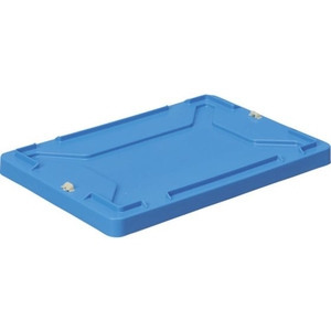 ＤＩＣプラスチック F型コンテナ蓋(ロック付) W423×D288×H36.5 青 ブルー42329036.5F-4､F-8､F-12､F-17､F-21 FC943GK-5011744-イメージ1