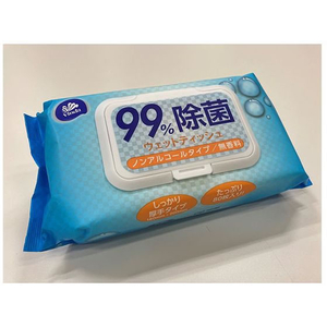 丸紅フォレストリンクス 99%除菌ウェットティッシュ ノンアルコール 厚手 80枚 FCF112J-64-6438-65-イメージ1