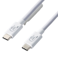 エレコム USB4ケーブル(認証品・USB Type-C to USB Type-C) 1．0m ホワイト USB4-CCPE10NWH