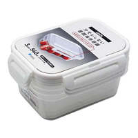アスベル 保存容器 パッキン付 タイトロック 長角 M 540mL 3個 FCF404N