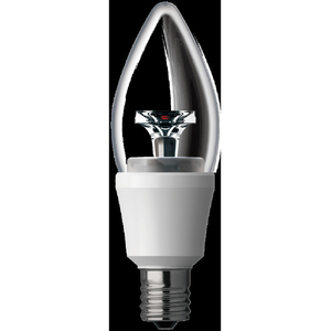パナソニック パルックLED電球 クリアシリーズ (シャンデリア電球タイプ)3．4W (電球色相当) LDC3LE17C2-イメージ3