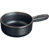STAUB ストウブ アヒージョポット ミニチーズフォンデュポット 12cm 黒 FC391LT-6725000