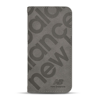 エム・ディー・シー iPhone 16 Pro用new balance [手帳ケース/スタンプロゴスエード] グレー MD-75536-4