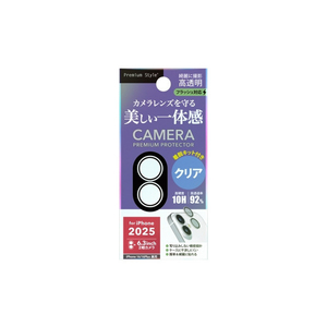 PGA iPhone 17/16/16 Plus用カメラレンズプロテクター PG-25ACLG18CL-イメージ1