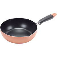 パール金属 ふっ素加工IH対応目盛付料理フライパン22cmオレンジ FC000NR-HC-68