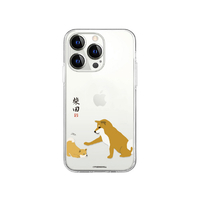 abbi FRIENDS iPhone 14 Pro用しばたさんソフトクリアケース [公式ライセンス品] 子犬 ABF24232I14P