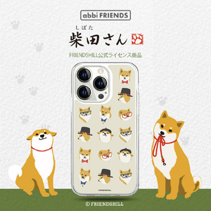 abbi FRIENDS iPhone 14 Pro用しばたさんソフトクリアケース [公式ライセンス品] 子犬 ABF24232I14P-イメージ2