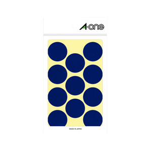 エーワン カラーラベル(14シート/154片入り) 青 07232-イメージ1