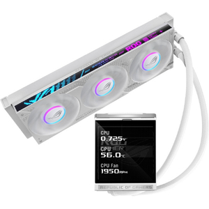 ASUS ROG STRIX LC IV 360 ARGB LCD WHT ホワイト ROGSTRIXLC4360ARGBLW-イメージ2
