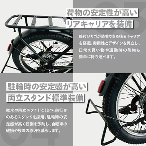 PELTECH 【電動アシスト自転車】X-adventure 36Vセンターモーターモデル 外装6段 折り畳みモデル カーキ TDN-246L-KH-イメージ3
