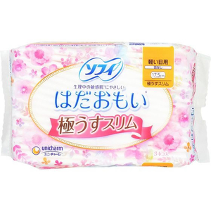 ユニ・チャームソフィ　スポーツ　はだおもい　スリム　コンパクト　1/2 ソフィ はだおもい 極うすスリム 230 羽つき｜ユニ・チャーム