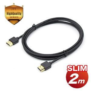 JTT スリムHDMIケーブル 2．0m JTHDMI20-SLBK-イメージ1