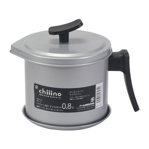 パール金属 chiiino シリコーンオイルポット 0.8L 受皿付 FC889NM-HB-6581-イメージ3