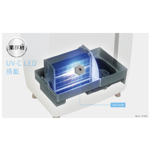 コロナ 気化ハイブリッド式加湿器 ホワイト UF-HS1226RV(W)-イメージ3