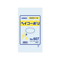 シモジマ ポリ袋 No.607 0.06×120×230mm 50枚 F086531-#6619700