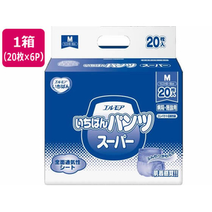 カミ商事 エルモア いちばんパンツ スーパー M 20枚×6パック FCF276U-イメージ1