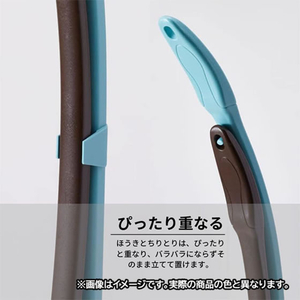 日本クリンテック Becco ほうきちりとりセット サルモーネ ピンク FCG038Y-イメージ3