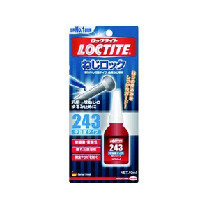 ヘンケルジャパン ねじ緩み止め接着剤 中強度 243 10ml 青101300～3000 FC658EW-3892093-イメージ1