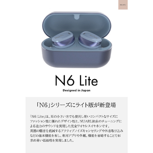 NUARL 完全ワイヤレスイヤホン N6 Lite ネイビー N6LITE-NV-イメージ4