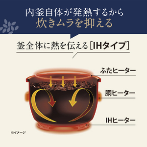 象印 IH炊飯ジャー 極め炊き(5．5合炊き) ブラック NW-QC10-BA-イメージ4
