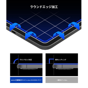 araree iPad(第9/8/7世代)用SUBCORE 抗菌強化ガラスフィルム AR22234-イメージ8