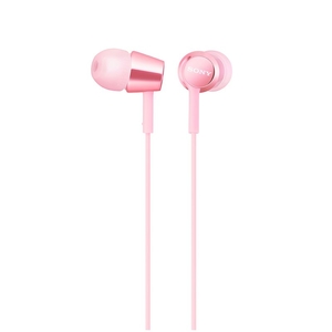 SONY 密閉型インナーイヤーレシーバー ライトピンク MDREX155P-イメージ1