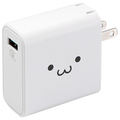 エレコム AC充電器(USBポート/QC3．0) ホワイトフェイス MPAACUQ01WF