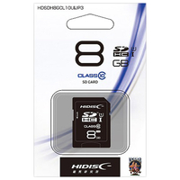 ハイディスク 高速SDHC UHS-I メモリーカード(Class 10対応・8GB) HDSDH8GCL10UIJP3