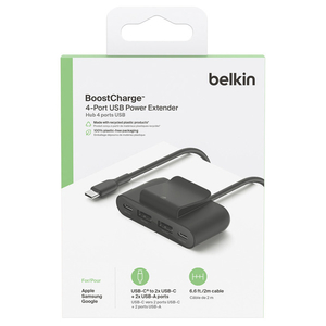 BELKIN RockStar 30W 4ポート充電分配器 ブラック BUZ001BT2MBKB7-イメージ1
