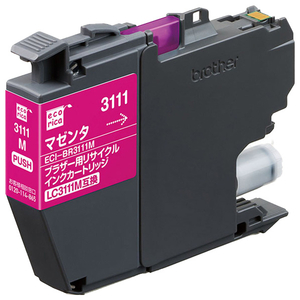 エコリカ リサイクルインクカートリッジ マゼンタ ECI-BR3111M エコリカ リサイクルインクカートリッジ マゼンタ ECI-BR3111M