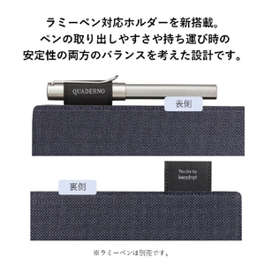 富士通 クアデルノカバーA4 ブルーブラック FMVQCV41BK-イメージ3
