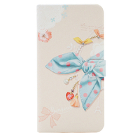 Happymori iPhone 8/7用Dot Scarf Diary ブルースカーフ HM8235I7
