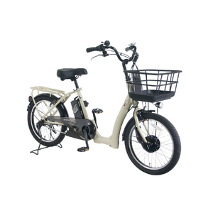 PELTECH ローステップ20型 電動アシスト自転車 内装3段変速 ベージュ TDN-209L-BE-8AH-イメージ2
