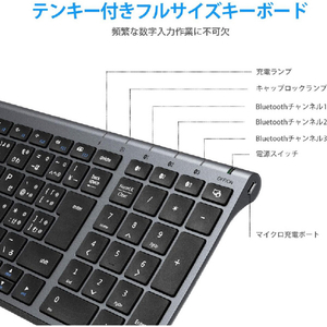 iClever Bluetoothキーボード IC-BK22 E03-2519J-11-イメージ11