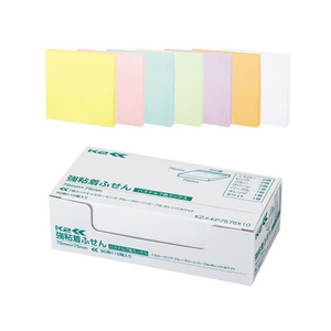 コクヨ 強粘着ふせん〈K2〉 75×75 7色ミックス パステル10冊 F028606-K2ﾒ-KP7575X10-イメージ9
