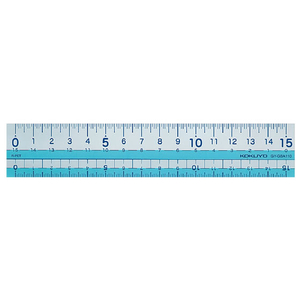 コクヨ 直線定規 まなびすと 15cm ブルー 15cmブルー1本 F847024-GY-GBA110B-イメージ1