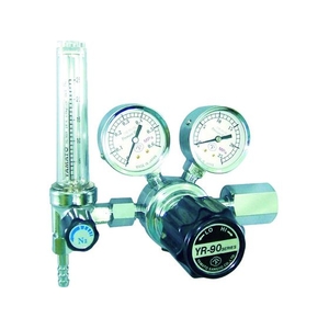 ヤマト産業 汎用小型圧力調整器 流量計付 W22-14(右)酸素φ8ホース口25L／min FC615JG-4346831-イメージ1
