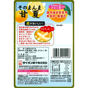 ライオン菓子 そのまんま甘夏 25g FCJ724N-イメージ2