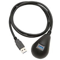 Groovy USB3．0対応卓上延長ケーブル ブラック GR-DTUS30B