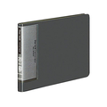 コクヨ クリヤーブック ウェーブカット B6横20P 濃灰 10冊 FC03466-ﾗ-T568DM