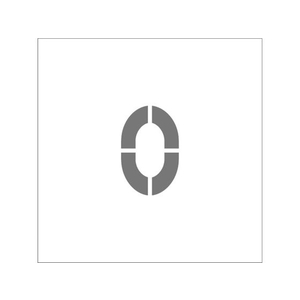 アイマーク ステンシル マグネット 0 文字サイズ150×95mm FC216HZ-8364189-イメージ1