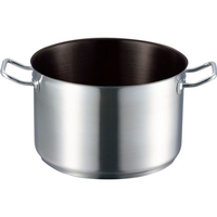 江部松商事 EBM/18-8 プロシェフ IH 半寸胴鍋 22cm 蓋無ノンスティック FC695LZ-8885650