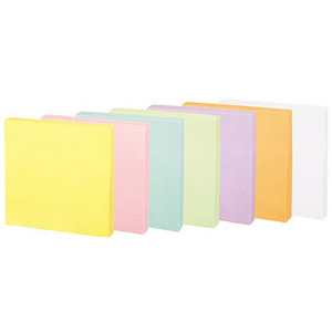 コクヨ 強粘着ふせん〈K2〉 75×75 7色ミックス パステル20冊 F028609-K2ﾒ-KP7575X20-イメージ2
