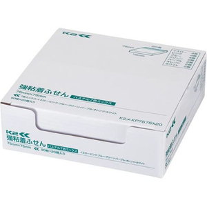 コクヨ 強粘着ふせん〈K2〉 75×75 7色ミックス パステル20冊 F028609-K2ﾒ-KP7575X20-イメージ9