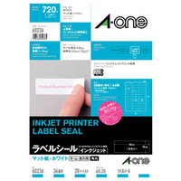 エーワン 60236 ラベルシール[インクジェット] 20シート入り