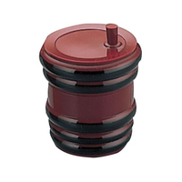 福井クラフト 樽型 七味入 朱黒ヒモ 6-841-1 FC214LN-5024100